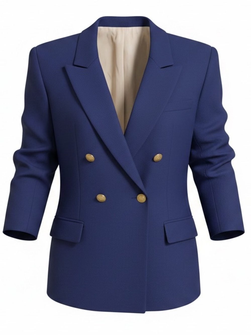 Valentina Shah Women's Double Breasted Blazer Deep Cobalt Office Siren 6